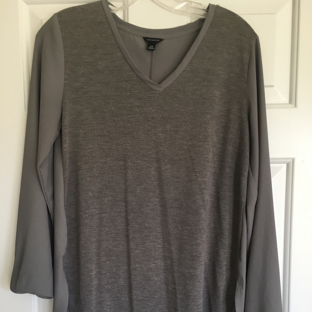 Gray blouse with unique twist